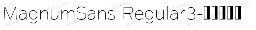 MagnumSans Regular3字体转换